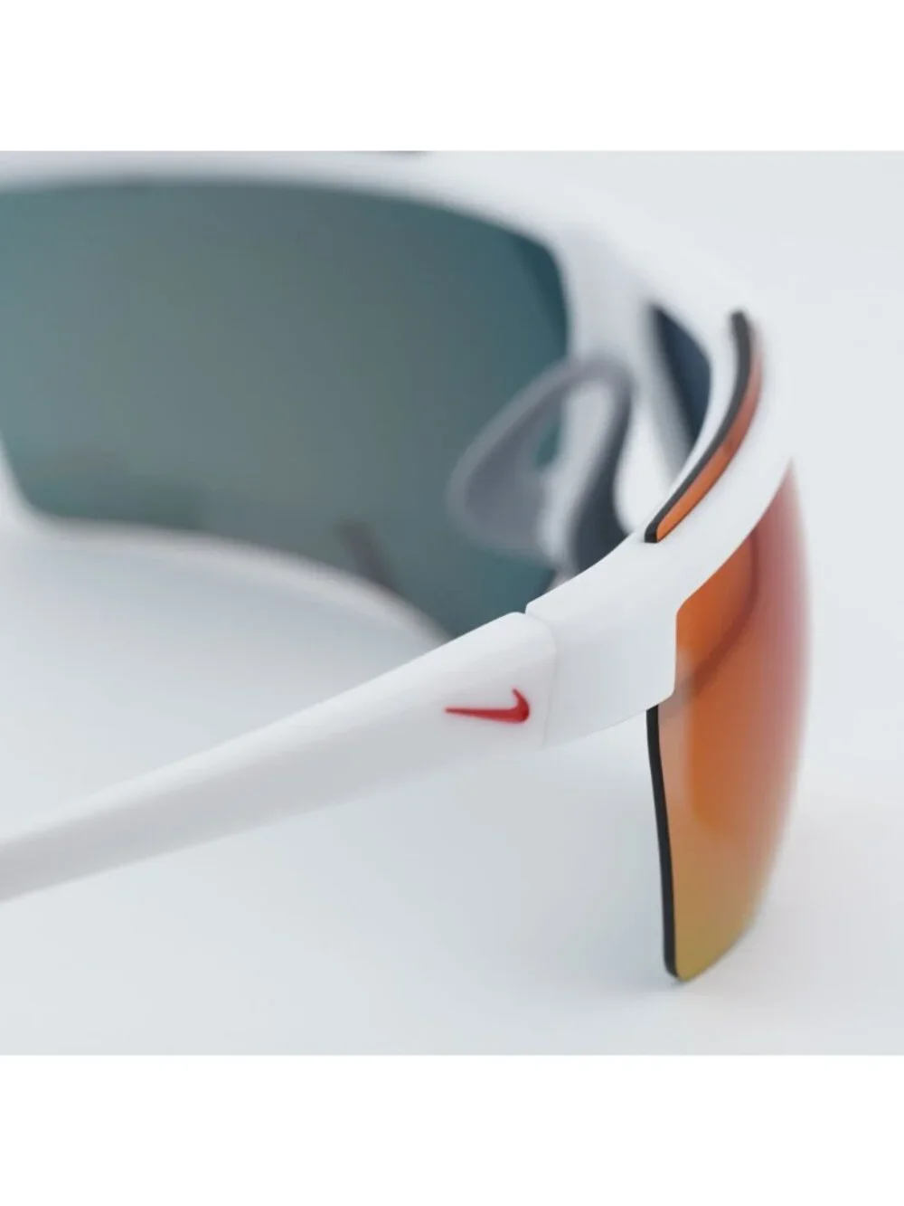NIKE WINDSHIELD 20 CW1287 101 Sunglasses White Shield Frame, Field Tint Lenses
